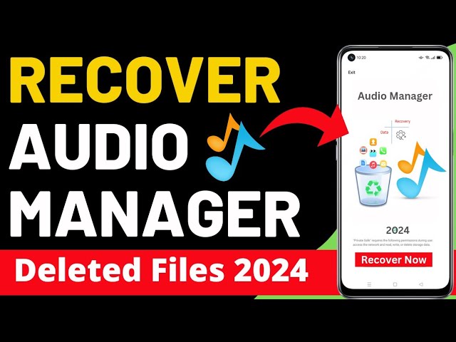 2024 Audio Manager से डिलीट हुई Photos कैसे Recover करें | how to recover Private Safe deleted Data