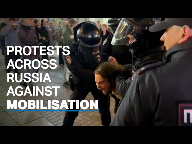 Hundreds arrested in Russia during protests against mobilisation