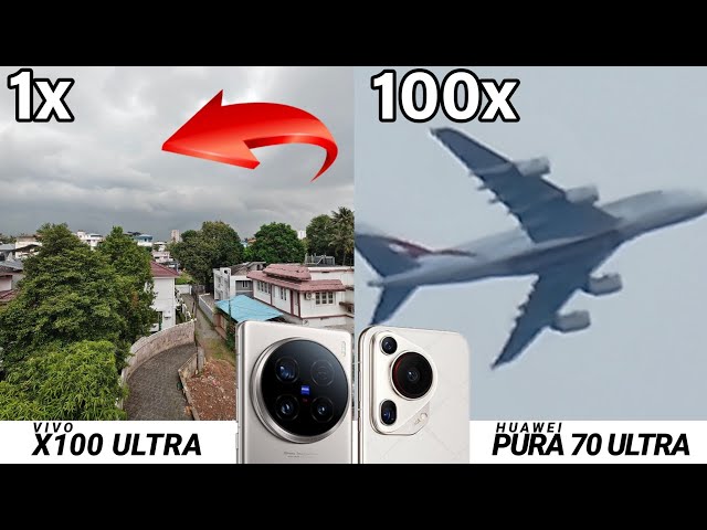 VIVO X100 Ultra Vs Huawei Pura 70 Ultra Zoom Test | Live Zoom