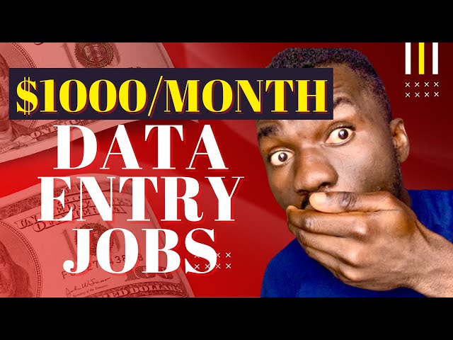 Top 3 Websites for DATA ENTRY JOBS WORK FROM HOME (Earn $1,000 Per Month As Beginner - WORLDWIDE)