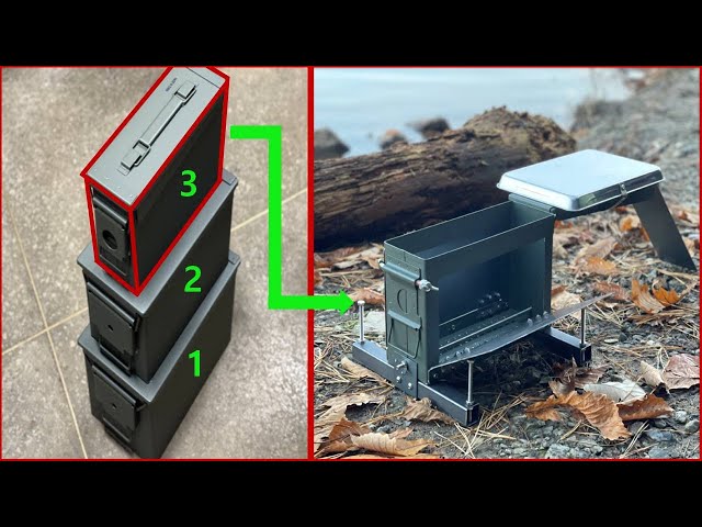 탄통 스토브 만들기 프로젝트 마지막 3탄[소형사이즈 버전]ㅣAmmo Box Stove Making Project 3rd Final Version [Small Ammo Box]