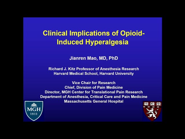 Mechanisms of Opioid-Induced Hyperalgesia and Future Therapeutic Approaches