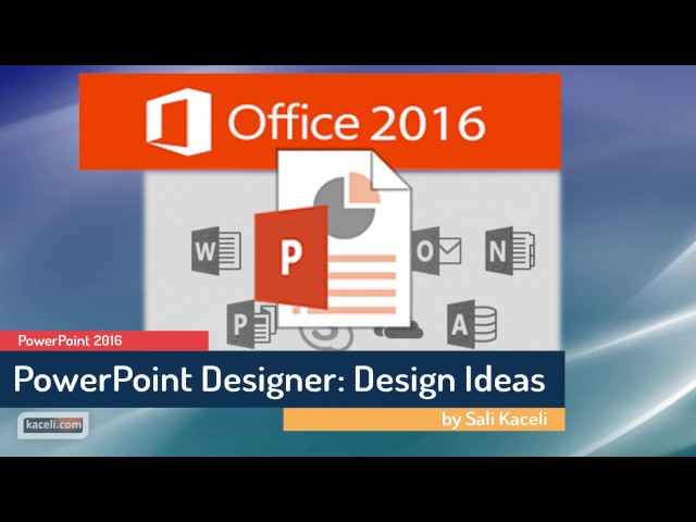 PowerPoint 2016 - Using the Design Ideas Feature - Make your Slides Look Professional (4 of 30)