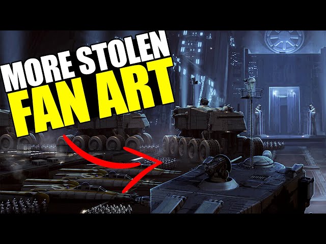 This NEEDS TO STOP -- Star Wars is STILL STEALING fan art!