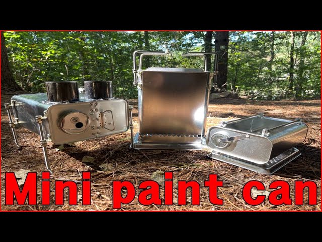 Make 3 different camping stoves with a square blank can