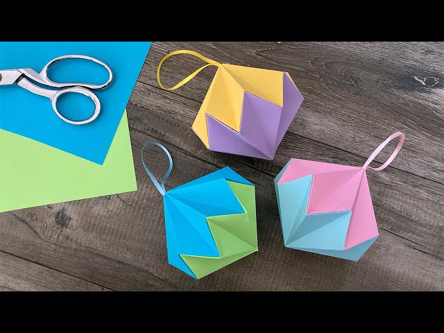 Origami Diamond Ornament | Paper Craft Ideas