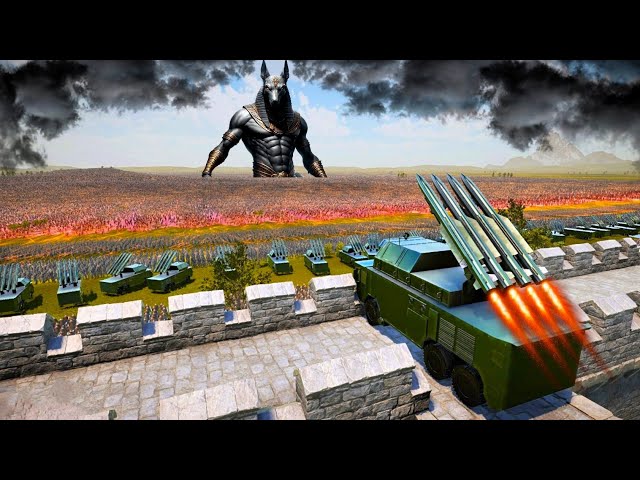 5,000,000 ARMY OF ANUBIS Invade HUMAN ARMY MISSILE Base - UEBS 2 | BATTLE SIMULATOR 2