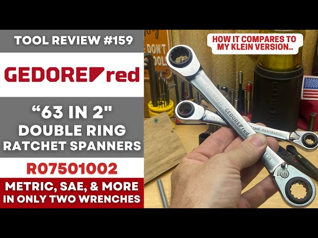 Gedore 63-2 Ratchet Wrenches 63 Fasteners in TWO Wrenches! Compared to Klein #tools #maintenance