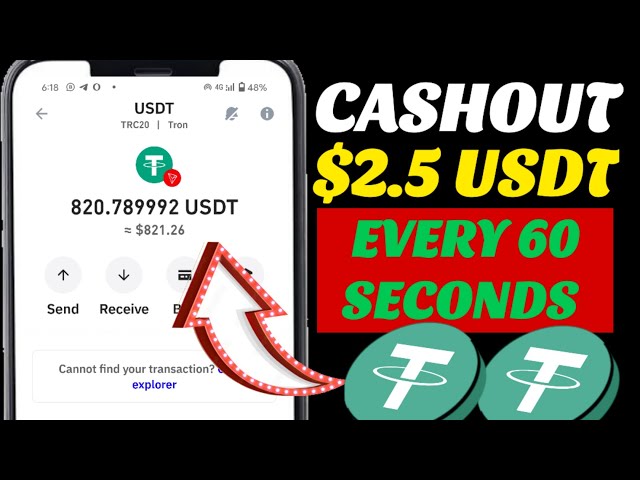 CASHOUT $2.5 🤑 USDT INSTANTLY TO TRUST WALLET [+PROOF] MAKE MONEY ONLINE