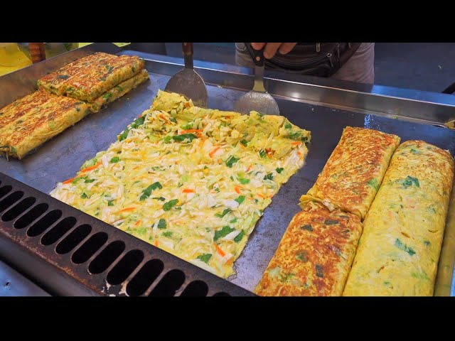 Taiwanese Street Food-Fried Egg Dough, Vegetable Egg Roll, Fried Squid/雞蛋酥,蔬菜蛋捲,爆漿炸脆皮魷魚-Night Market