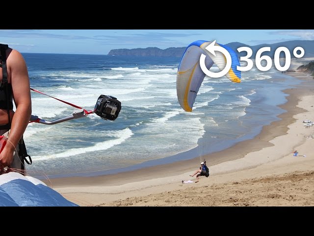 Paragliding at Cape Kiwanda 360 Video