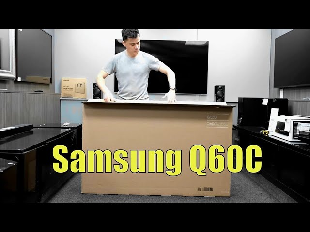 Samsung Q60C QLED 2023 Unboxing, Setup and 4K 60fps Demos
