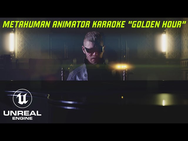 Metahuman Animator Karaoke Golden Hour