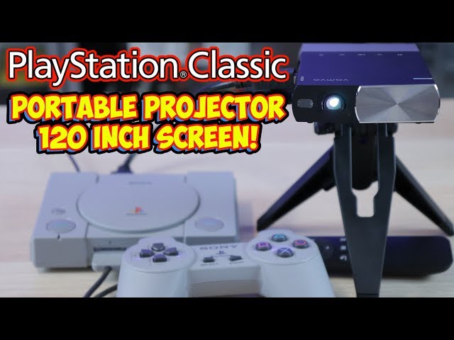 Portable Gaming Projector For Playstation Classic & More! Vamvo Ultra Mini Review!