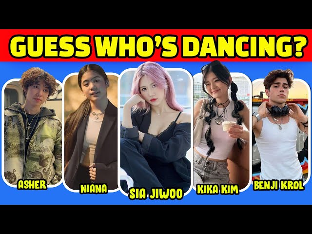Guess Who's Dancing? Viral Tiktok 2023|Sia Jiwoo, Kika Kim, Niana Guerrero, Benji Krol, Homa, Raides