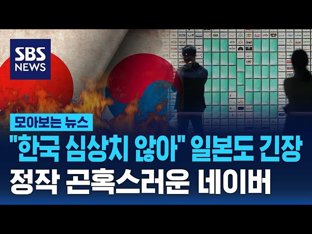 "한국 심상치 않아" 일본도 긴장…정작 곤혹스러운 네이버 / SBS / 모아보는 뉴스