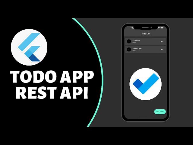 Todo App using Rest API | CRUD App | Flutter English Tutorial