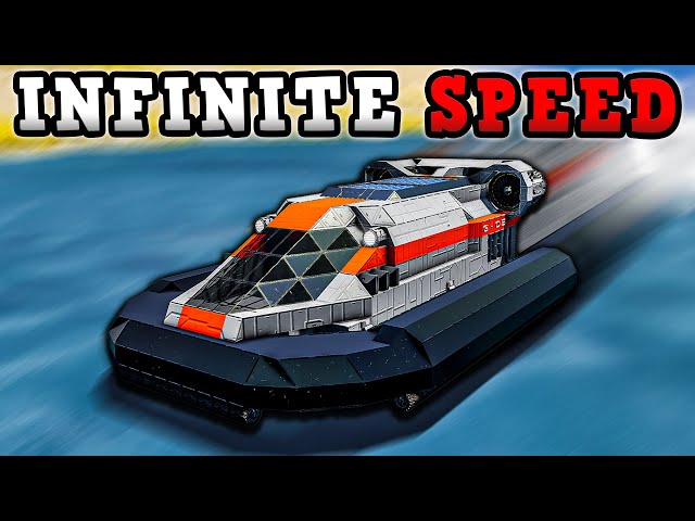 The UNSTOPPABLE SPEED of the Hovercraft - Space Engineers