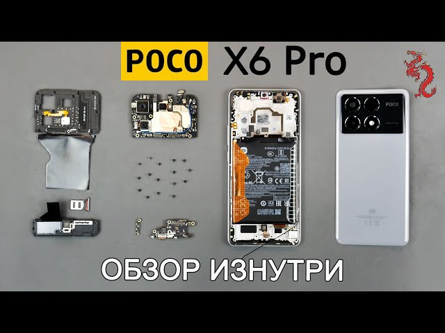 POCO X6 Pro //РАЗБОР смартфона обзор ИЗНУТРИ (4K)