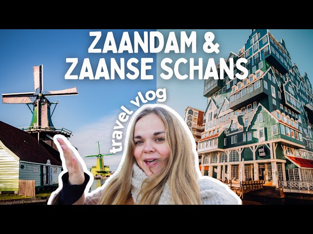 A trip to Zaandam and Zaanse Schans windmills near Amsterdam 💚 Netherlands travel vlog