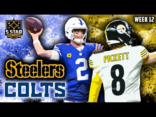 Steelers vs Colts Week 12 Highlights: Kenny Pickett's Best Game So Far? | 5 Star Matchup