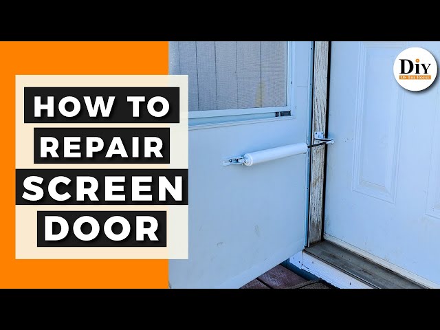 How to Replace Screen Door Closer | Hydraulic Storm Door Closer