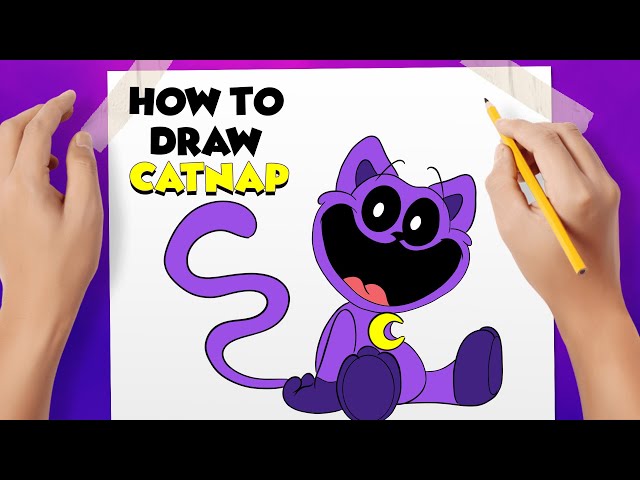 How to DRAW CATNAP - Smiling Critters- Poppy Playtime Chapter 3