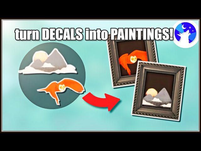 How to turn TS4 Werewolves' decals into ✨aesthetic✨ paintings (No CC/No Mods) - The Sims 4 Tutorial
