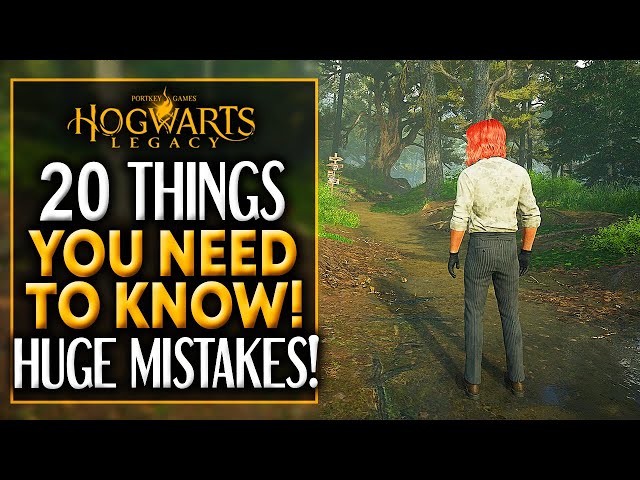Hogwarts Legacy 20 THINGS I WISH I KNEW BEFORE I STARTED - Don't Make These Hogwarts legacy Mistakes