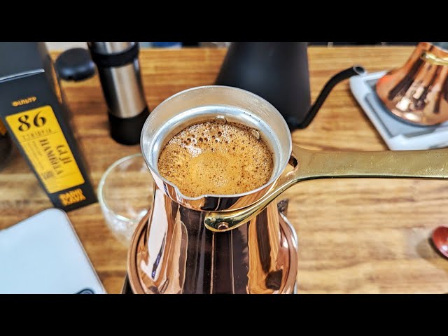 Turkish Coffee Pot Test - 18 g in 320 ml pot