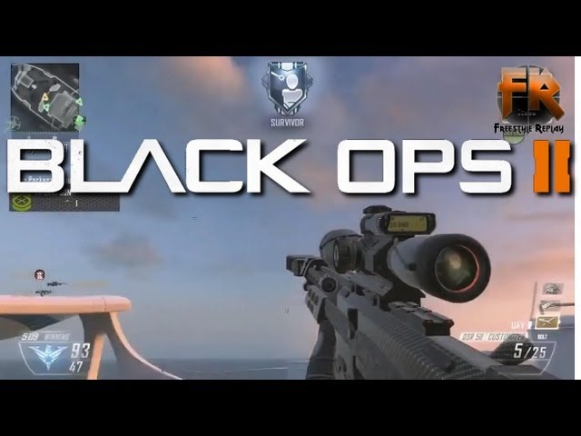 Black ops 2 sniper gameplay | Hardpoint on Hijacked