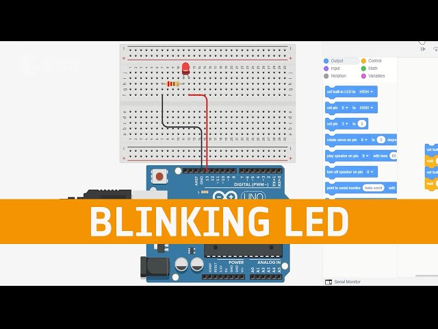 Blinking LED | Introduction to Tinkercad circuits - Part 1