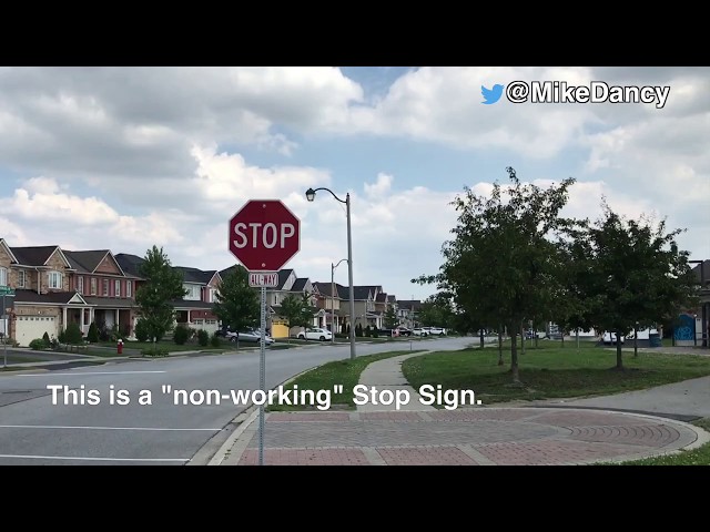 Brampton Stop Sign not working