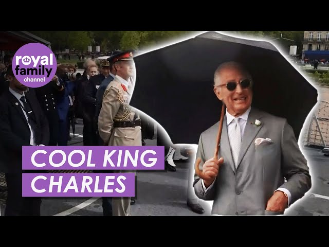 Cool King Charles: Shades and a Glass of Pimm's Onboard HMS Iron Duke
