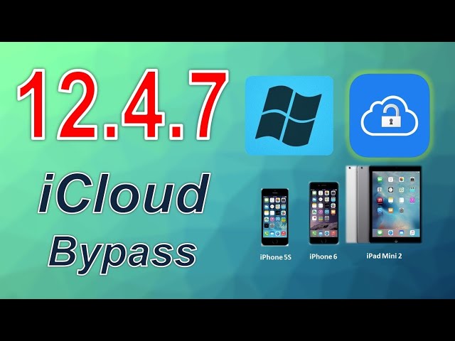 iCLOUD BYPASS ios 12.4.7 in WINDOWS [iPad mini 2, iPhone 6, iphone 5S]