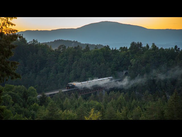 Muzejski vlak Borovlje - Bače, Dampfsonderzug zum Bauernmarkt in Faak am See, julij 2022