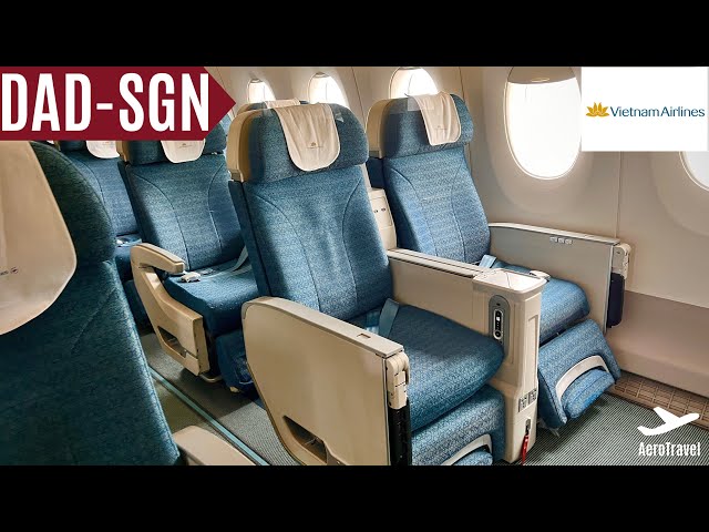 VIETNAM AIRLINES PREMIUM ECONOMY & ECONOMY CLASS A350 | DA NANG - HCMC | TRIPREPORT 4K ULTRA HD