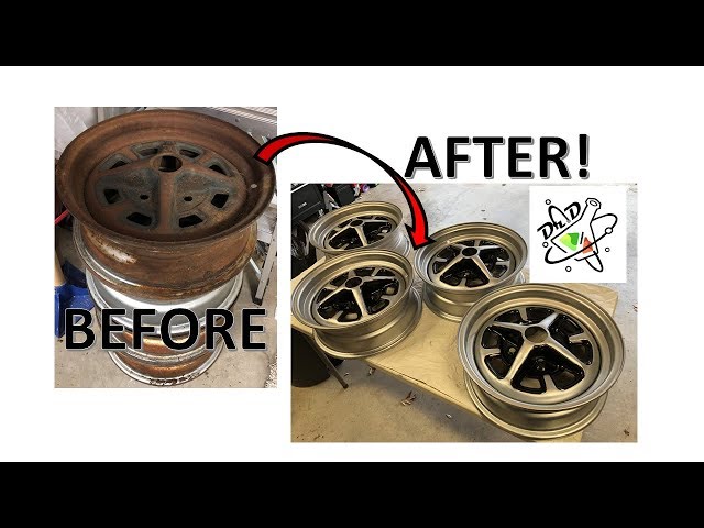 Restoring a 1978 MG. Part 2 - Restoring the wheels. #MG #MGB #Restore