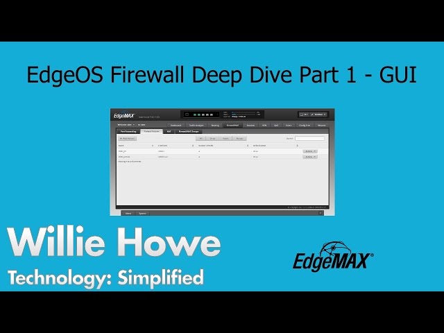 EdgeOS Firewall Interface Overview -EdgeRouter