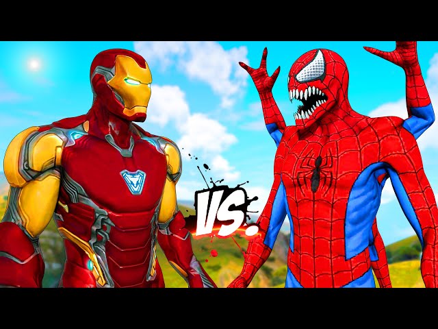 IRON MAN VS MONSTER SPIDER - SUPER EPIC BATTLE