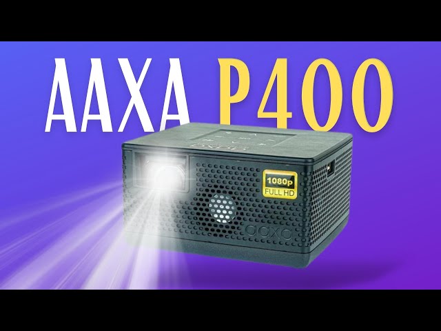 The Best Compact and Portable Projector (with built-in battery)? AAXA P400 Unboxing and Review!