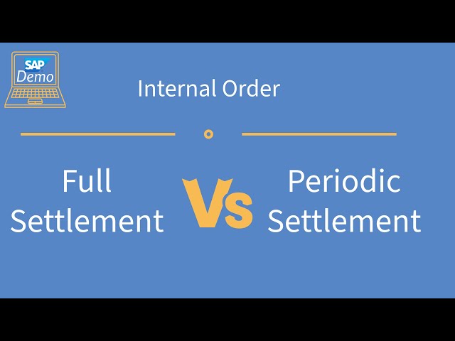 Internal Order Periodic vs Full Settlement: Explanation and demo on SAP S/4HANA 2023 FIORI #learnsap
