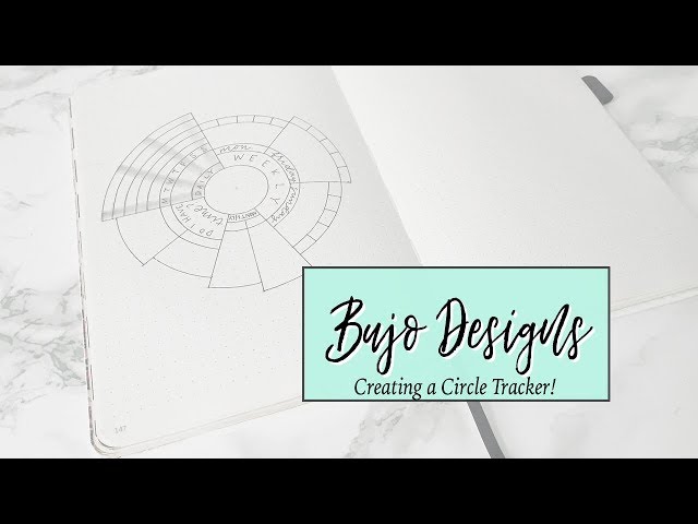 Bullet Journal Designs - Creating a Circle Habit Tracker and Cleaning Tracker