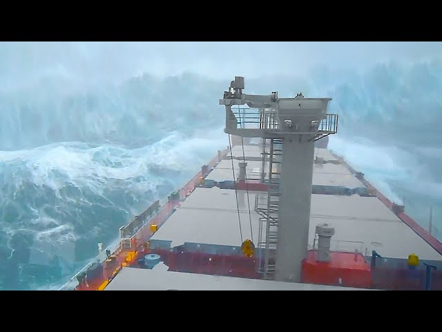 5 Ships Getting Hit by Monster Waves