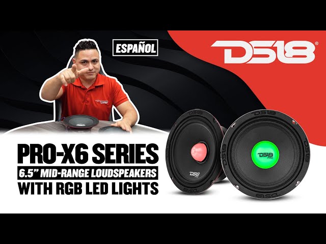 DS18 PRO-X6 Series RGB (Spanish)  6.5" Mid-Range Loudspeaker with RGB LED Lights