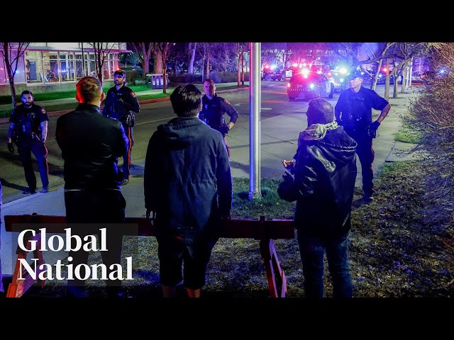 Global National: May 10, 2024 | Protesters return to Calgary campus after night of clashes