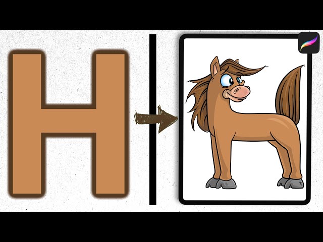 H is for Horse: Let's Draw The Alphabet as Animals Ep. 8
