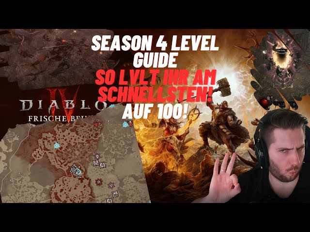 Diablo 4 - SCHNELLER LEVELN in Season 4!  Leveling Guide | DEUTSCH