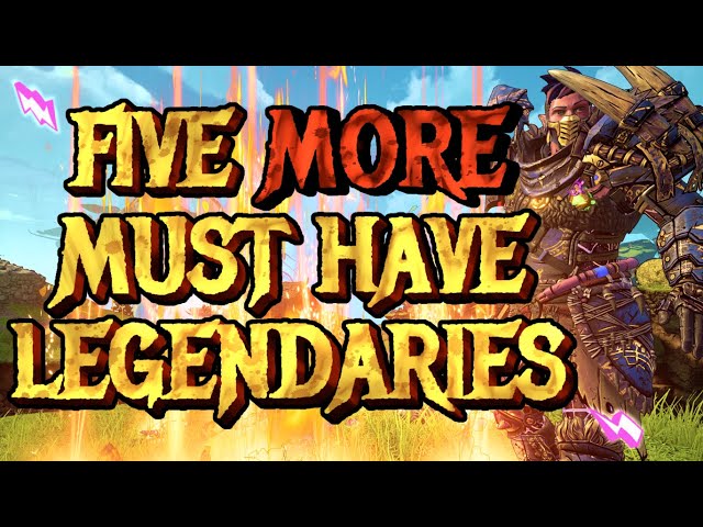 Wonderlands: 5 MORE Must Have Legendary Weapons at Level 40 (Chaos 20) Best End Game Legendaries!