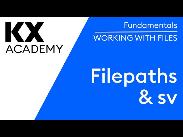 Fundamentals | Filepaths & sv (Scalar-to-Vector) in kdb | Hands on